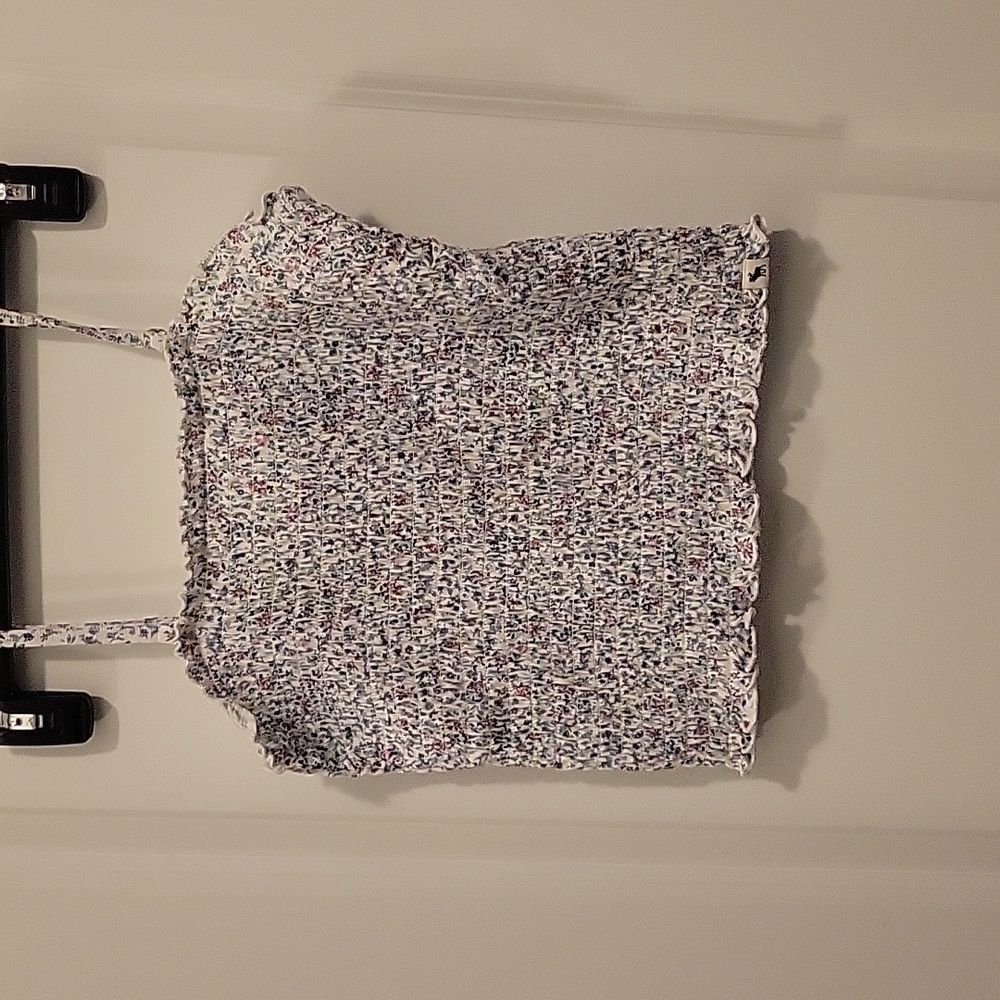 Girls floral ruched tank